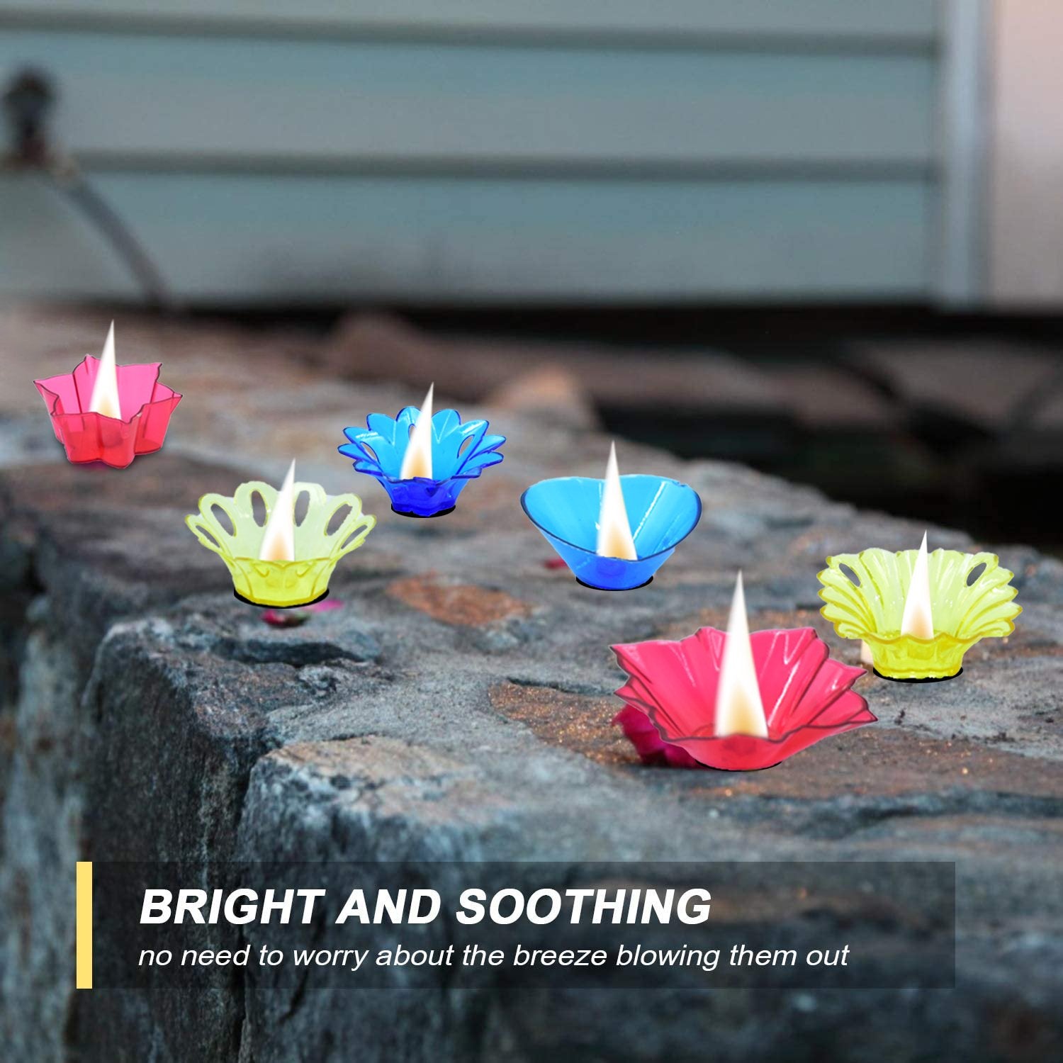6004 Plastic Candle Cup With Multi Shape  (Multicolor) 6004 Plastic Candle Cup With Multi Shape  (Multicolor)